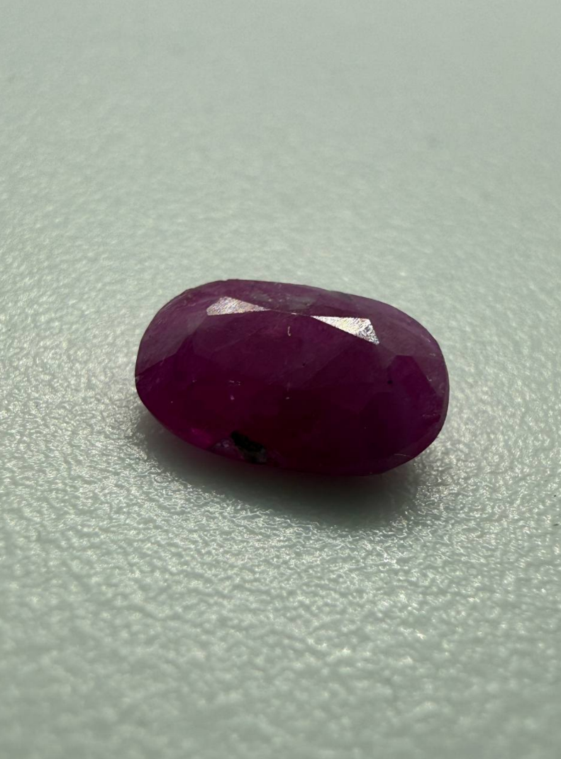 2.55 CT Natural Jegdalek Ruby – Cushion Cut Pinkish Red Gemstone