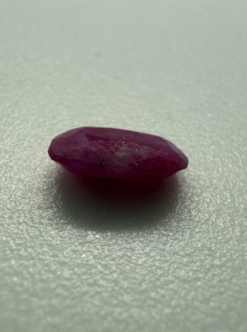 2.55 CT Natural Jegdalek Ruby – Cushion Cut Pinkish Red Gemstone - Image 2