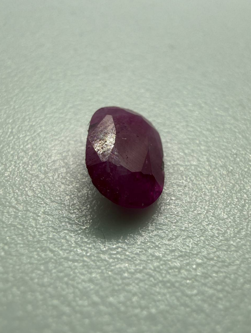 2.55 CT Natural Jegdalek Ruby – Cushion Cut Pinkish Red Gemstone - Image 3