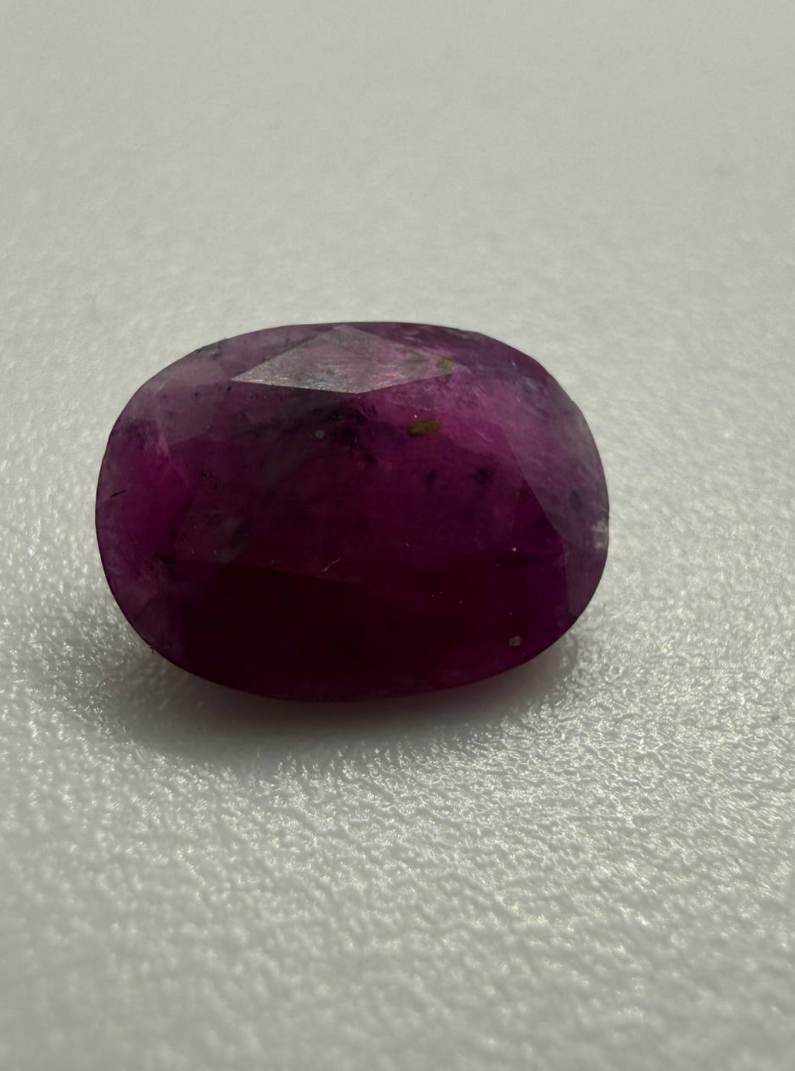 Rare 5.4ct Natural Afghanistan Ruby | Large Precision Cut Investment Grade