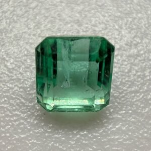Natural Panjshir Emerald | 0.8ct Certified Vivid Green | 5x5mm Square Precision Cut