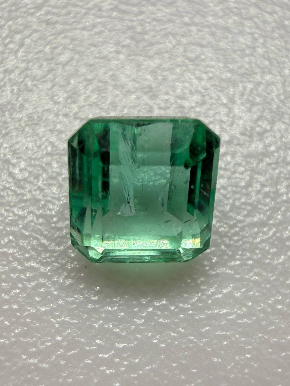 Natural Panjshir Emerald | 0.8ct Certified Vivid Green | 5x5mm Square Precision Cut