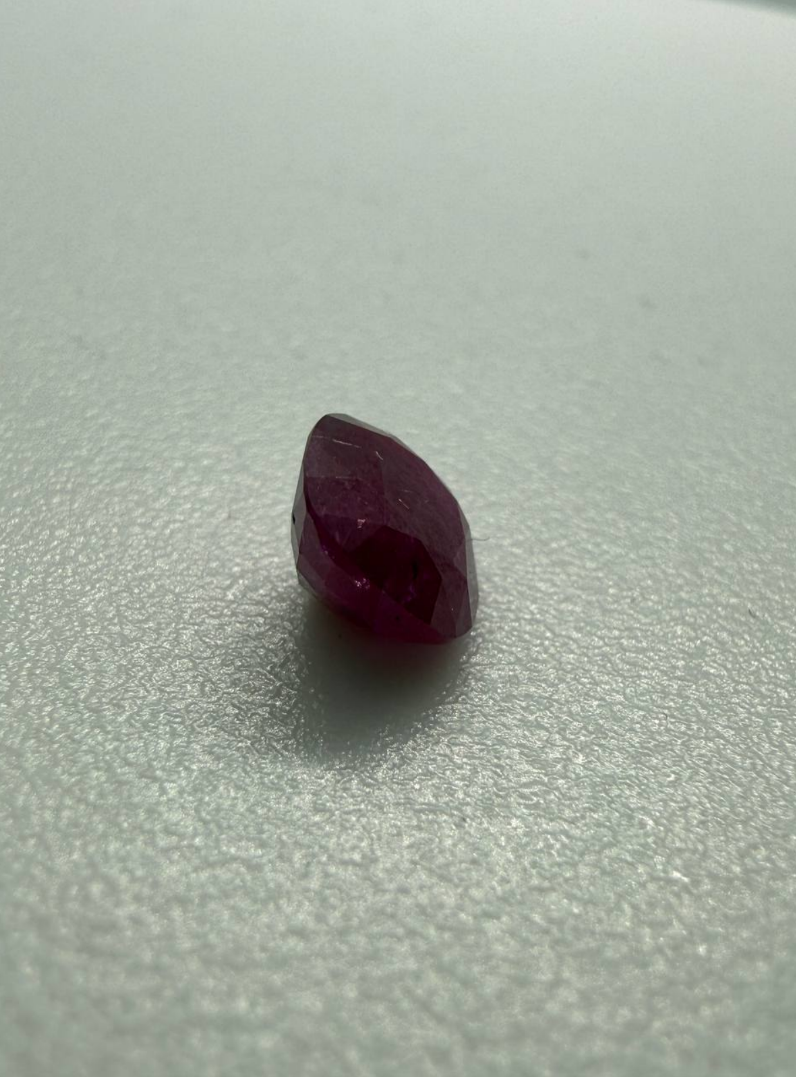 2.20 Carat Natural Red Ruby – Afghan Origin Cushion Cut Precision Sparkle - Image 3