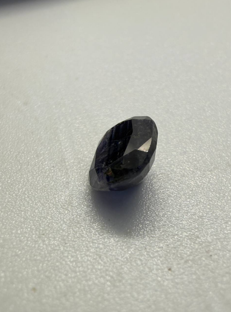 3.3 Carat Panjshir Dark Blue Sapphire – Elegant Oval Cut - Image 3