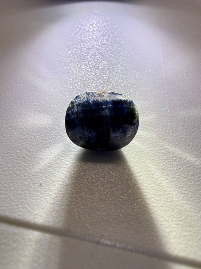 3.3 Carat Panjshir Dark Blue Sapphire – Elegant Oval Cut