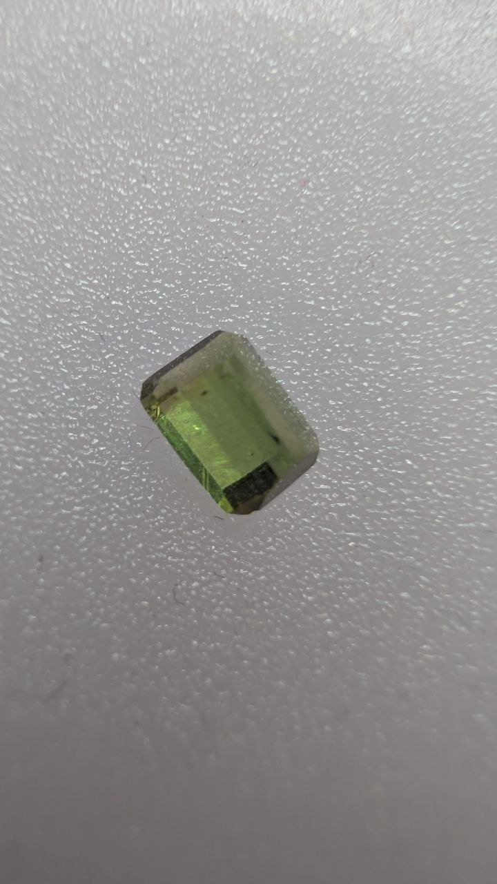 CERTIFIED 0.65ct Konar Green Tourmaline | 4x6mm Calibrated Octagon Cut - Image 2