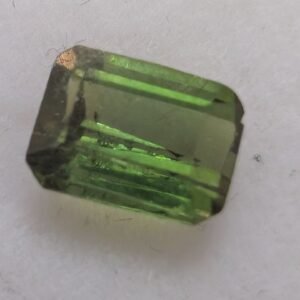 CERTIFIED 0.65ct Konar Green Tourmaline | 4x6mm Calibrated Octagon Cut
