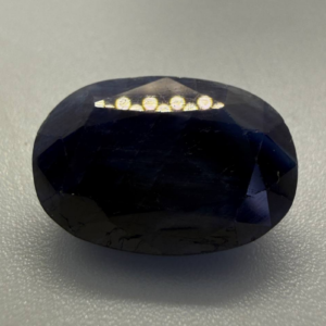 Monumental 22.65 Carat Panjshir Dark Blue Sapphire – Masterpiece Oval Cut
