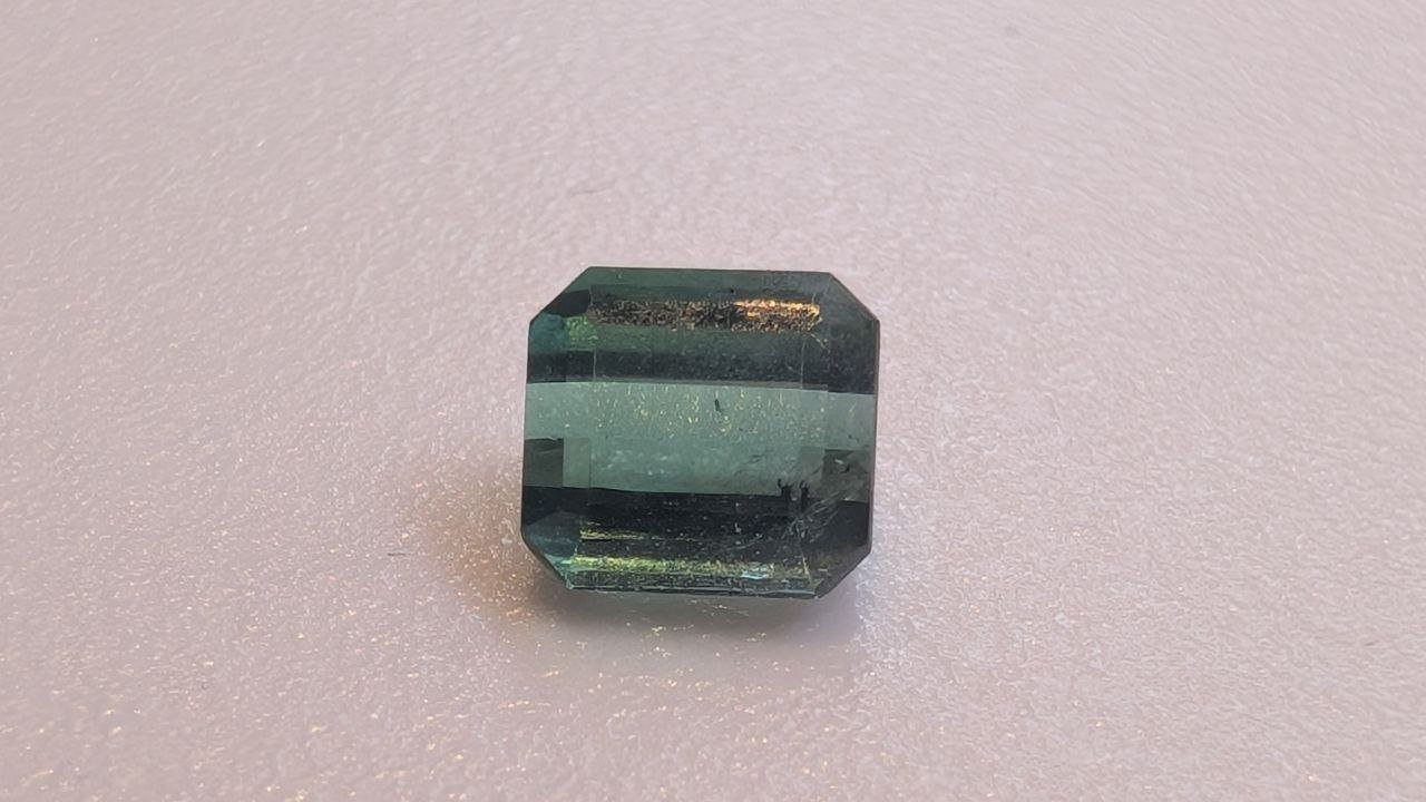 1.25ct Afghan Tourmaline – 6x6mm – Certified by Czech Gemologist