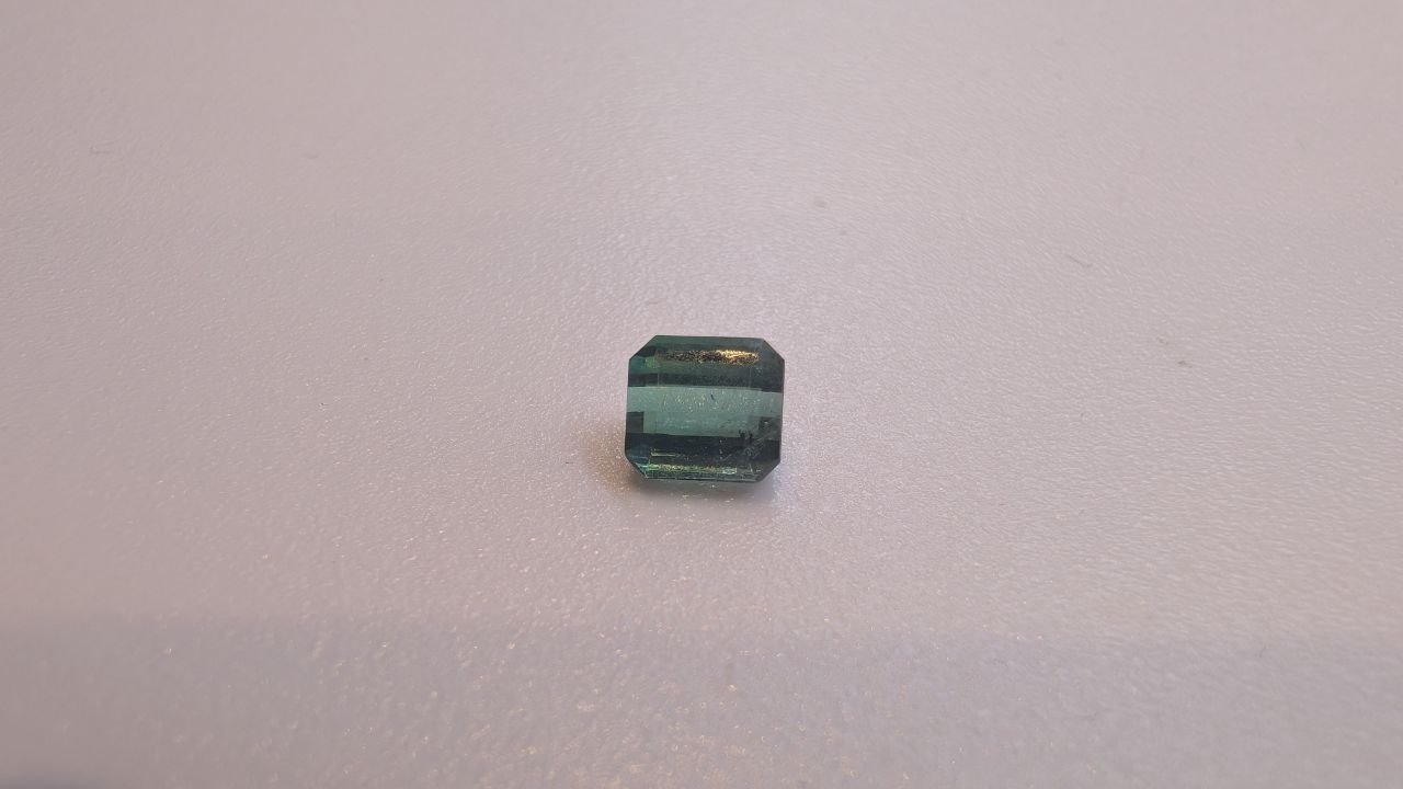 1.25ct Afghan Tourmaline – 6x6mm – Certified by Czech Gemologist - Image 2